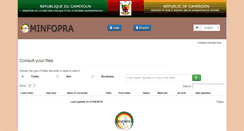 Desktop Screenshot of dossier.minfopra.gov.cm